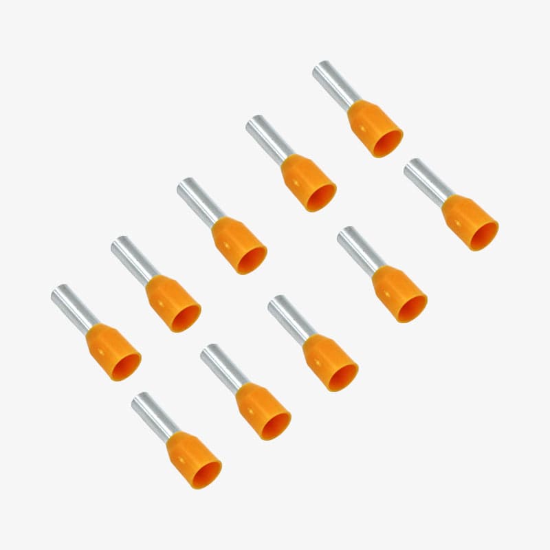 4 sqmm Insulated Terminal Ferrule End Lug (Pack of 10) Crimp Wire Lugs/End Sealing Lugs/Crimp Connectors/Tubular Lugs (E-4008) - View 3