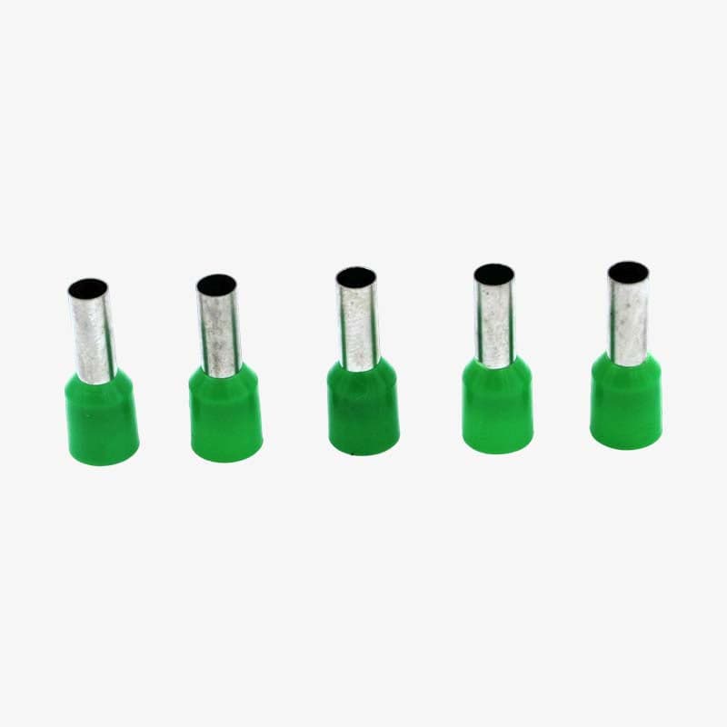 6 sqmm Insulated Terminal Ferrule End Lug - E-6012 Crimp Wire Lugs/End Sealing Lugs/Crimp Connectors/Tubular Lugs - Pack of 5 - View 1