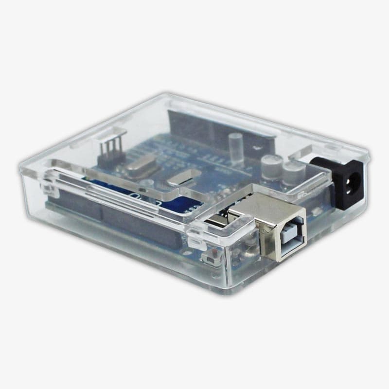 Uno R3 Case Enclosure Transparent Plastic Box - View 2