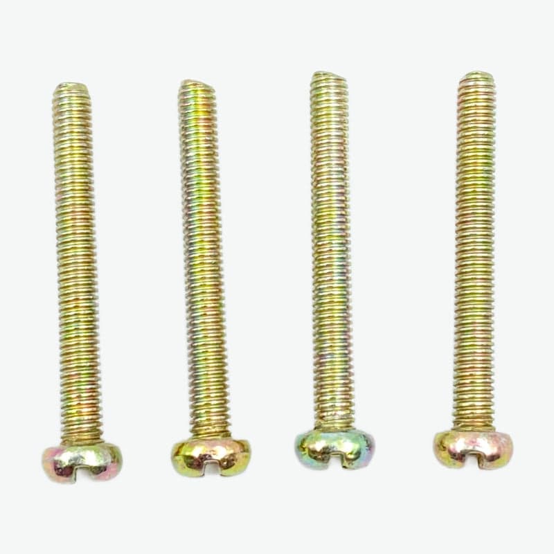 M3 X 25mm Phillips Pan Head Brass Bolt (Pack of 4) - View 3
