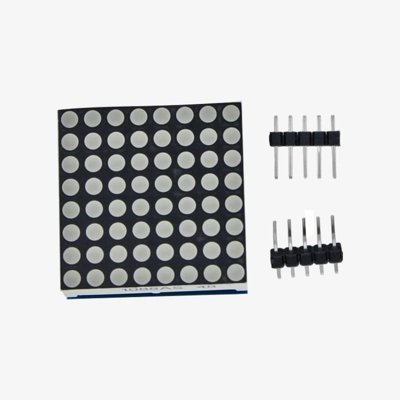 8x8 Dot Matrix Display Module with Driver Control IC - View 1