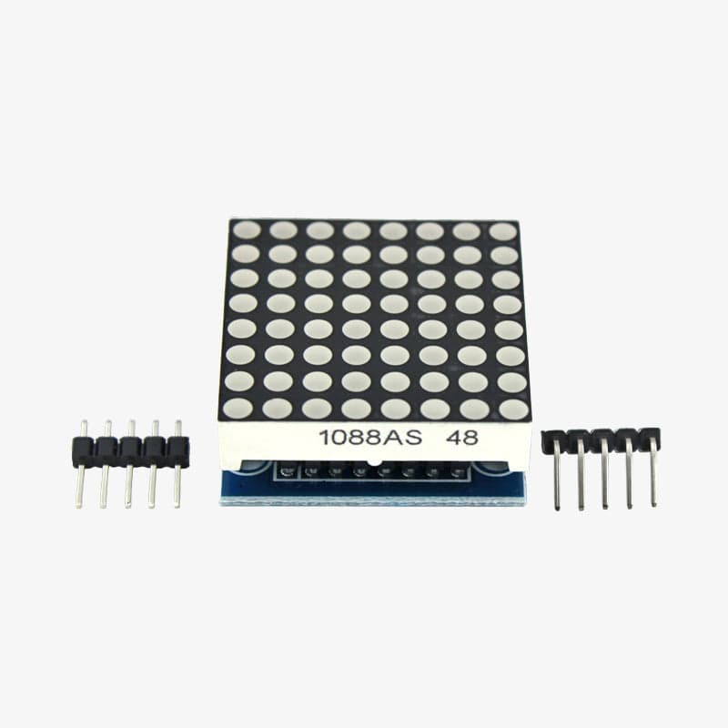 8x8 Dot Matrix Display Module with Driver Control IC - View 2