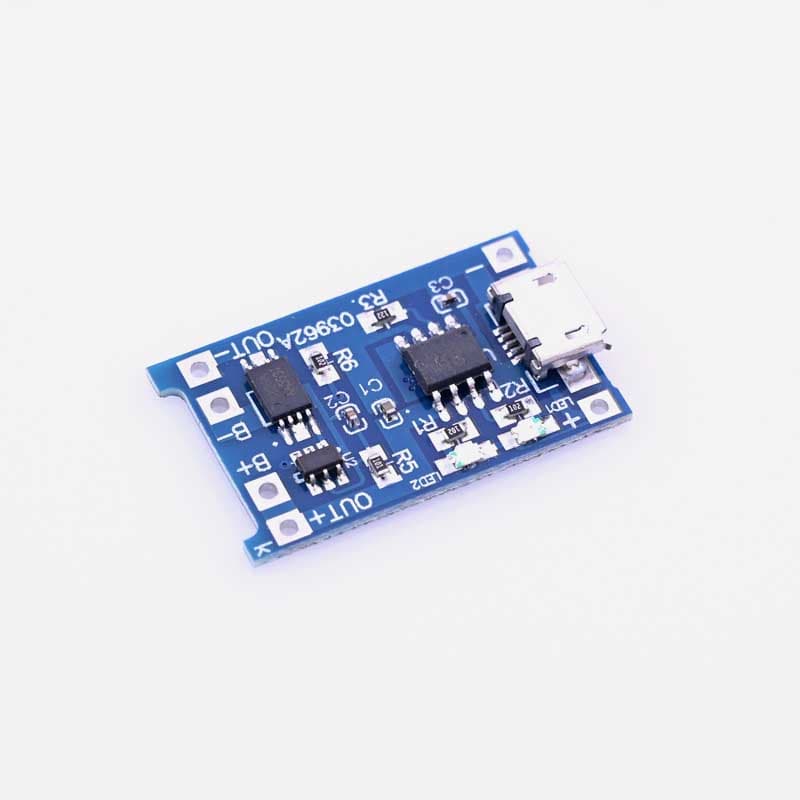 TP4056 - Battery Charging/Protection Module (Micro USB) - View 1
