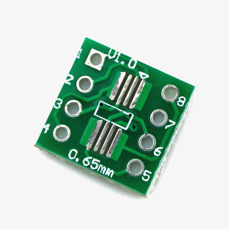 SO/MSOP/TSSOP/SOIC/SOP8 to DIP8 PCB Board - View 1