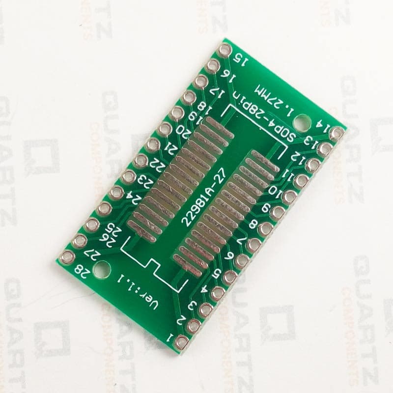 SOP28 DIP Adapter Converter PCB Board 0.65/1.27mm - View 1