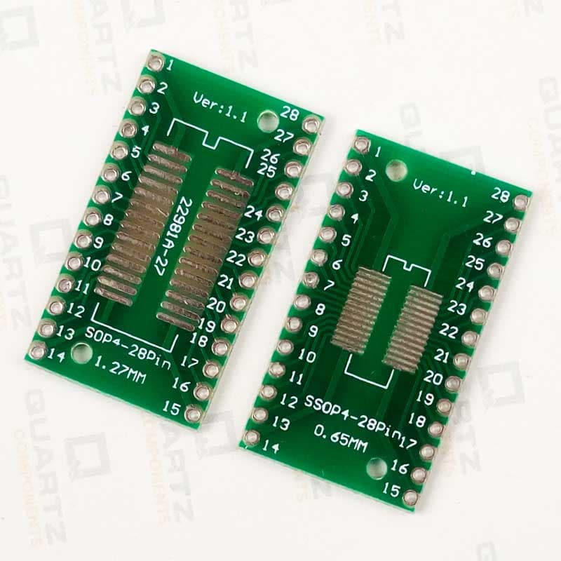SOP28 DIP Adapter Converter PCB Board 0.65/1.27mm - View 2