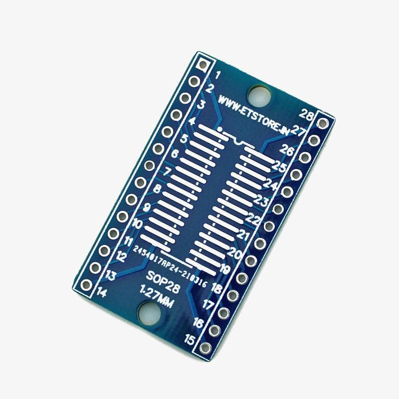 SOP28 DIP Adapter Converter PCB Board 0.65/1.27mm - View 3
