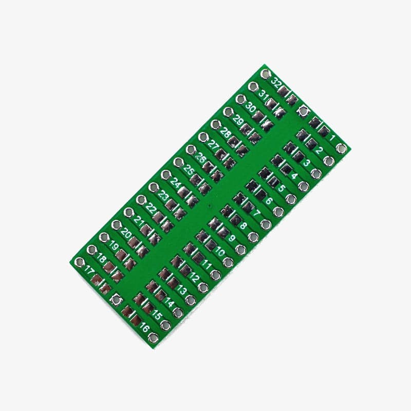 QFP32 DIP Adapter Converter PCB Board 0.65/1.27mm - View 2