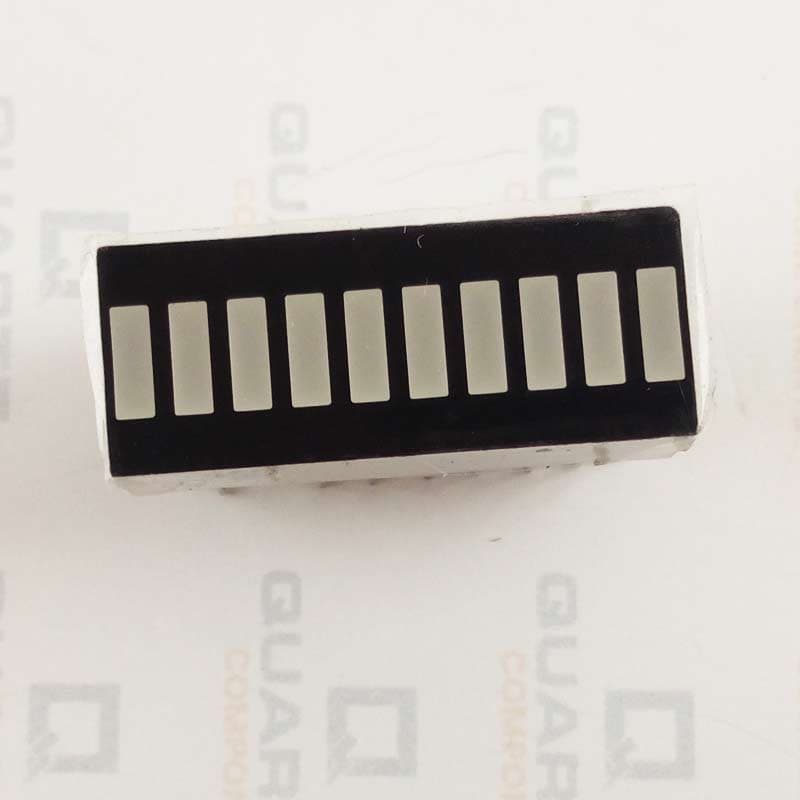 10 Segment LED Bar Graph - Red - View 2