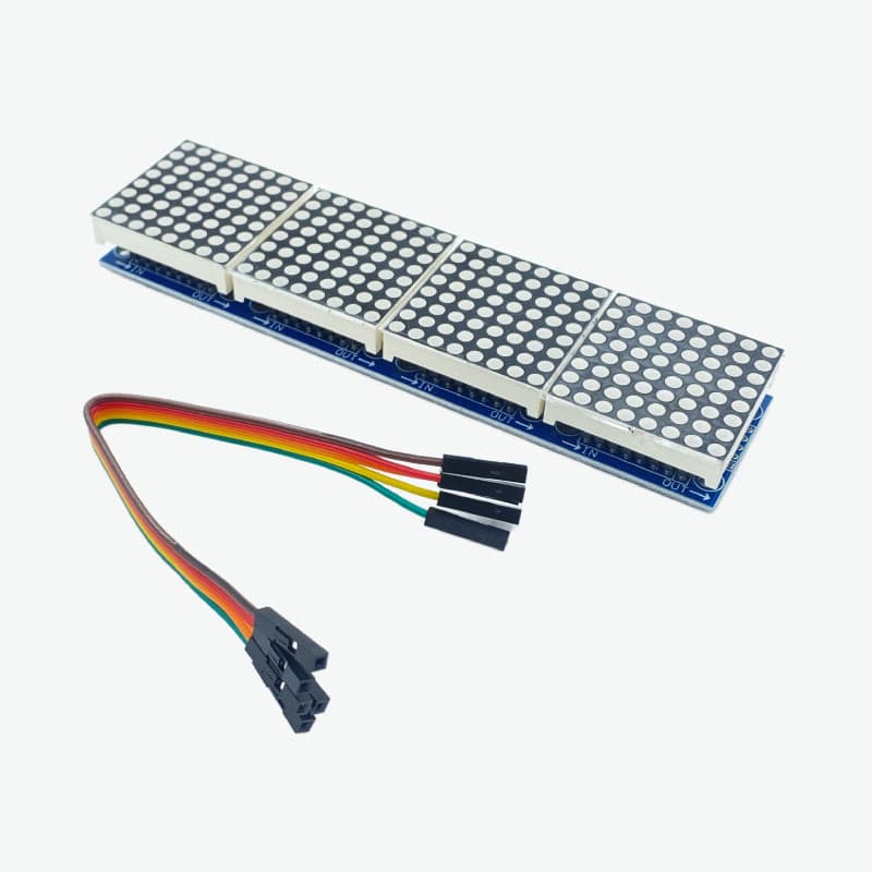 MAX7219 LED Display Module 4-in-1 Dot Matrix - View 1