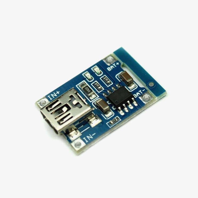 TP4056 1A Li-ion Battery Charging Module - Mini USB - View 1
