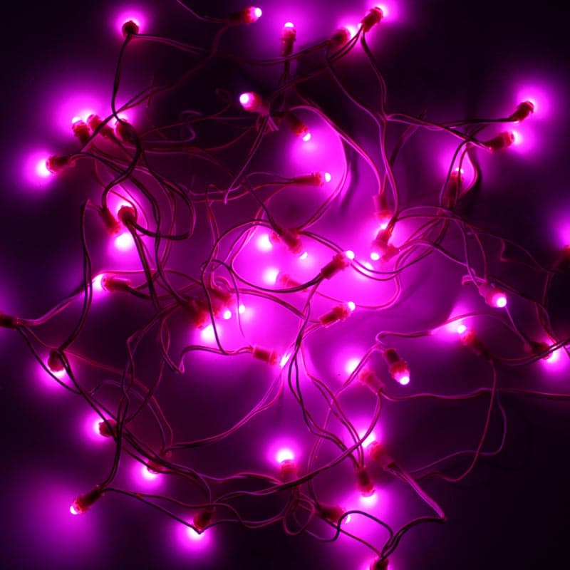 Pink 9mm 12v 5 inch Pixel Led Serial Decoration Light - 5 meters - 50 Leds - View 2