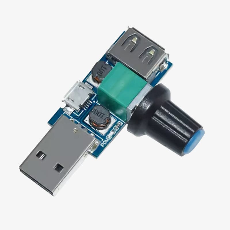 USB 12V DC Fan PWM Speed Controller Module - View 1