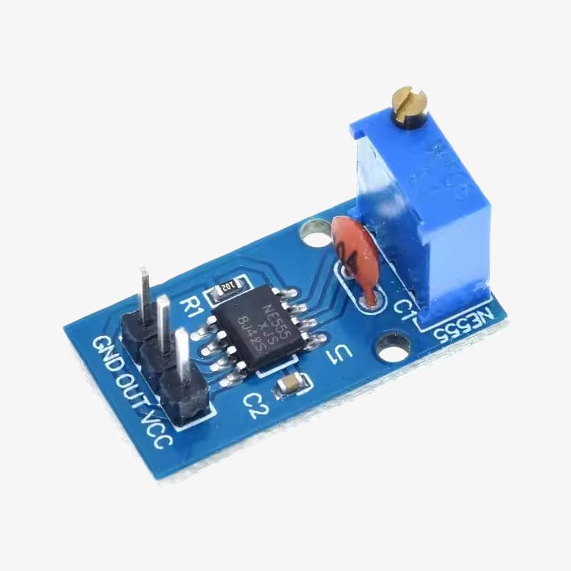 NE555 Adjustable Frequency Pulse Generator Module - View 2