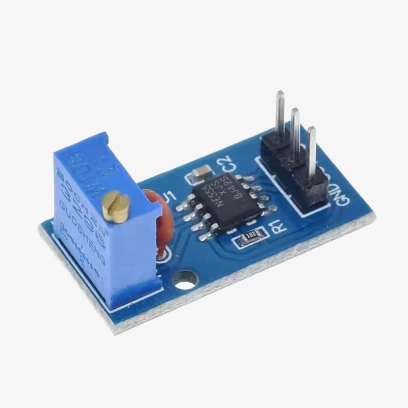 NE555 Adjustable Frequency Pulse Generator Module - View 3