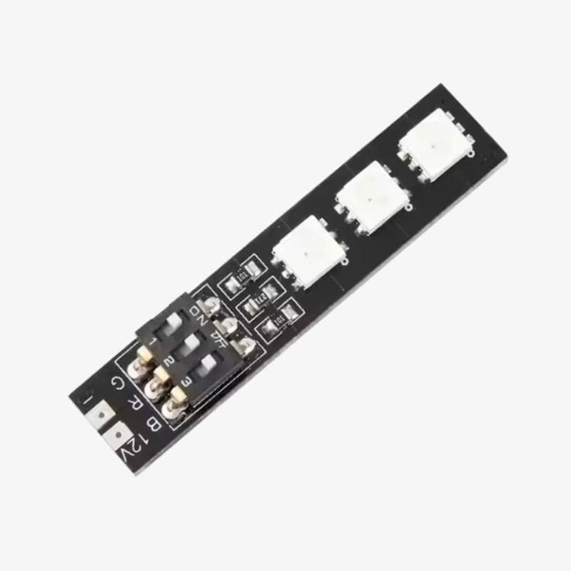 RGB 5050 12V LED Board – 7 Colors with DIP Switch - View 1