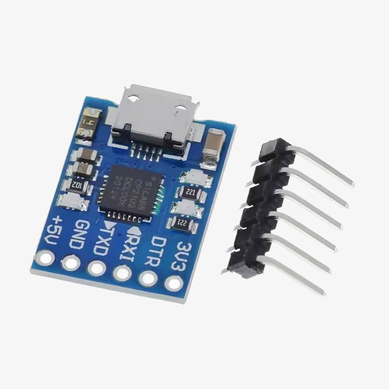 CP2102 (6-pin) USB 2.0 to TTL UART Serial Converter Module - View 1