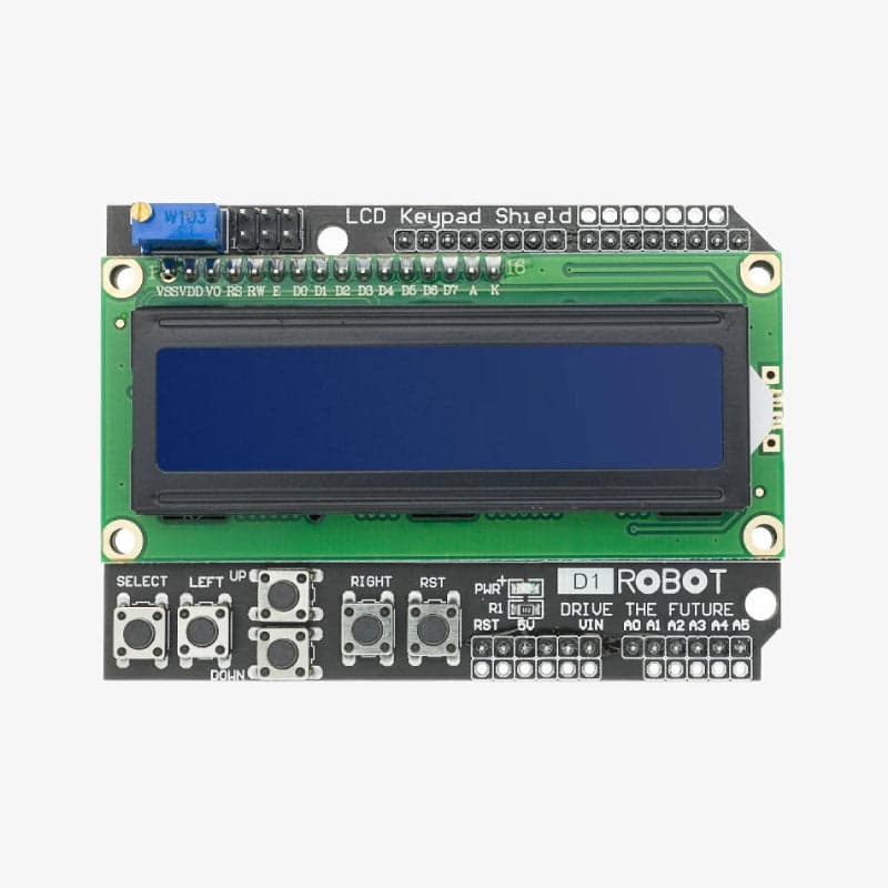 1602 LCD Board Keypad Arduino Shield with Blue Backlight - View 2