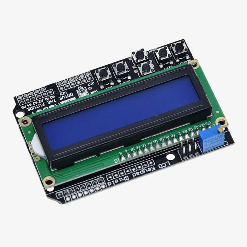 1602 LCD Board Keypad Arduino Shield with Blue Backlight - View 3