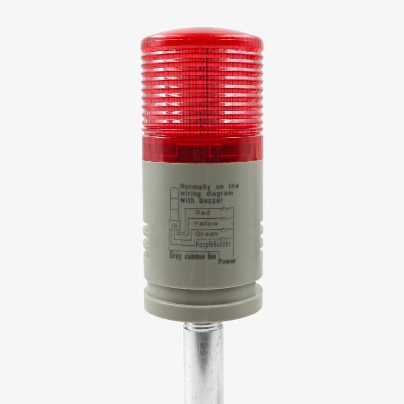 Signal Tower Light with Buzzer 1 Tier - Red LED, 24V/220V AC/DC - View 2