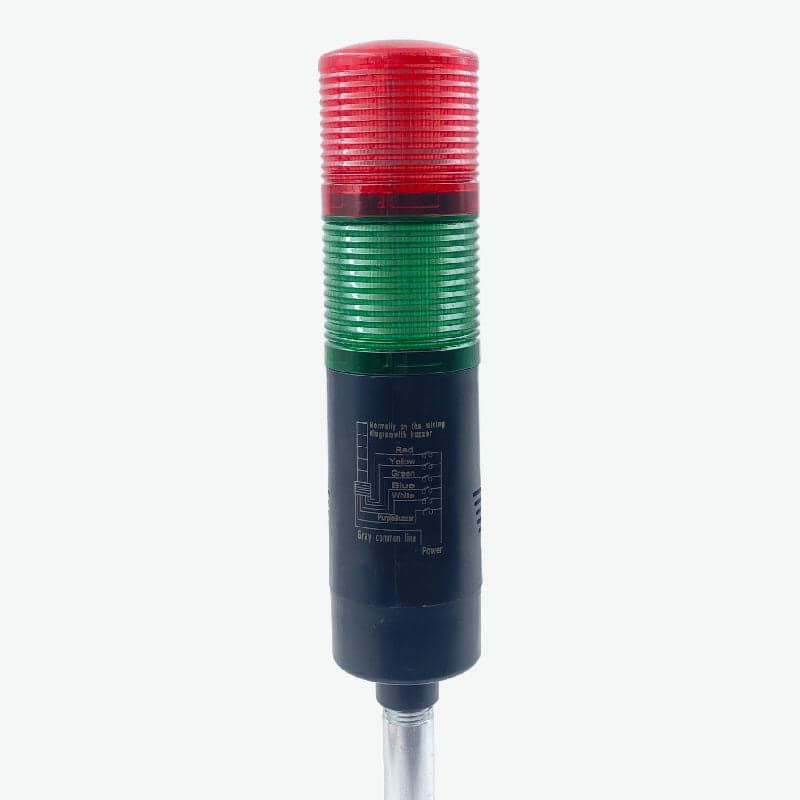 Signal Tower Light with Buzzer 2 Tier - Red and Green LED, 24V/220V AC/DC - View 2