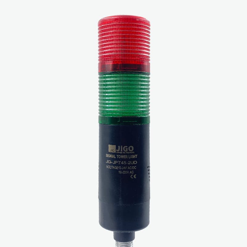 Signal Tower Light with Buzzer 2 Tier - Red and Green LED, 24V/220V AC/DC - View 3