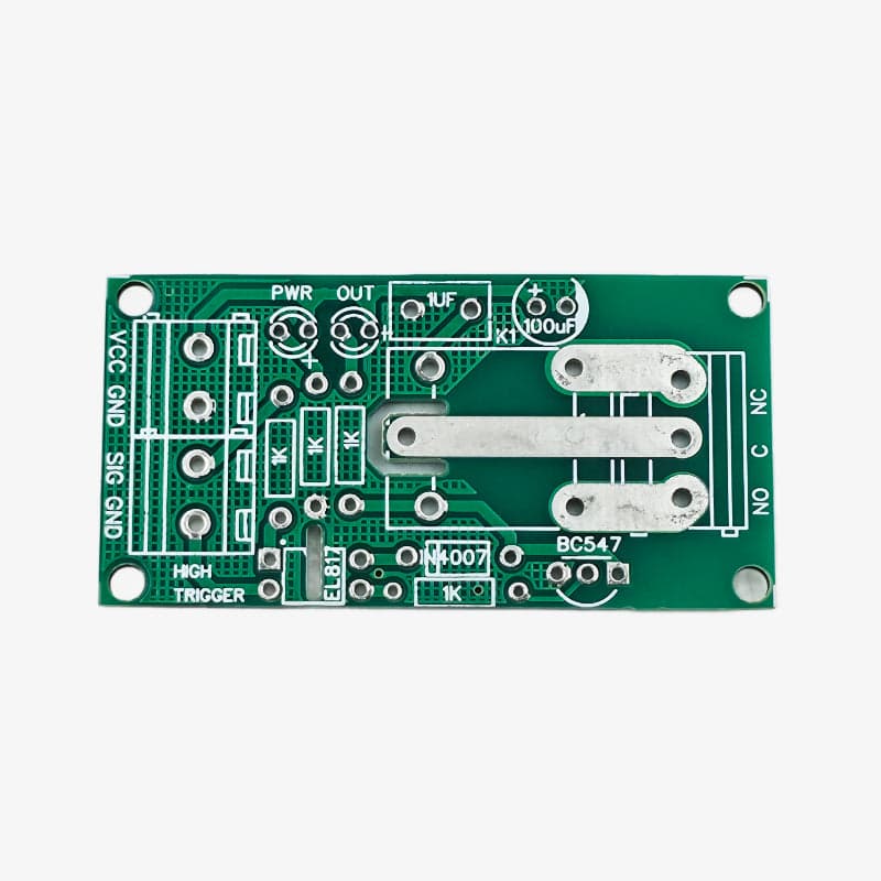 5V Relay Module with Optocoupler - Unsoldered Kit with PCB - View 2