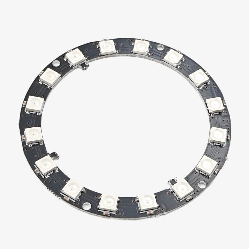 16-Bit WS2812B 5050 RGB LED Circular Full-Color Addressable Ring Light Development Board - View 1