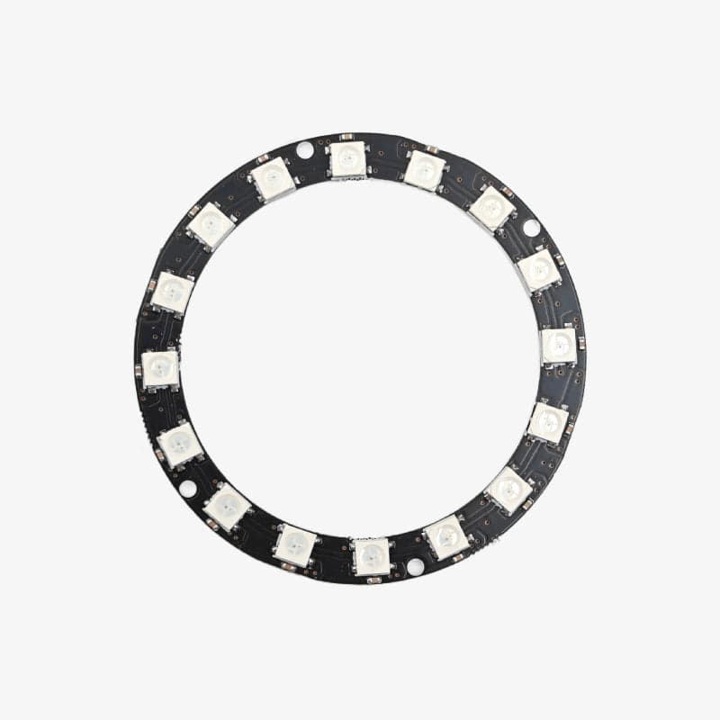 16-Bit WS2812B 5050 RGB LED Circular Full-Color Addressable Ring Light Development Board - View 2