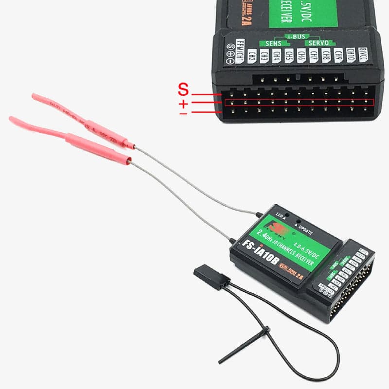 Flysky FS-i6X 2.4GHz 10CH RC Transmitter with FS-iA10B 10CH Receiver - View 3
