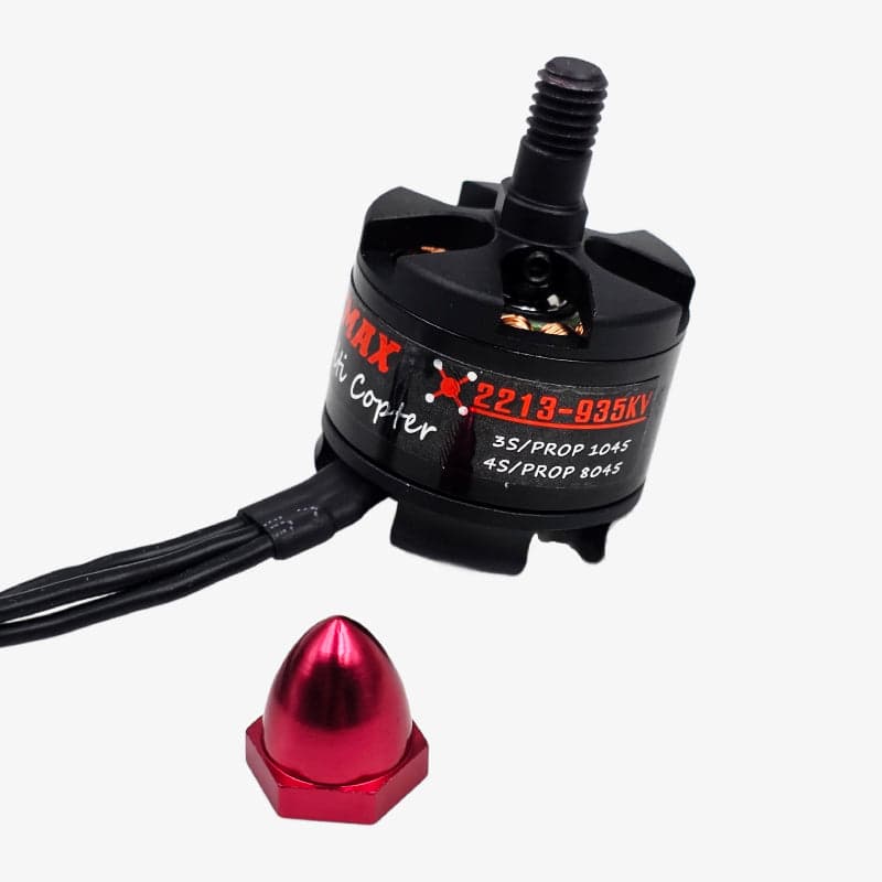 Emax MT2213 935kV Brushless Drone Motor with 1045 Propeller Set CCW - Red Cap - View 3