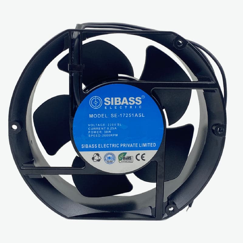6 inch Axial Fan Oval for Cooling - 220/240 VAC - View 1