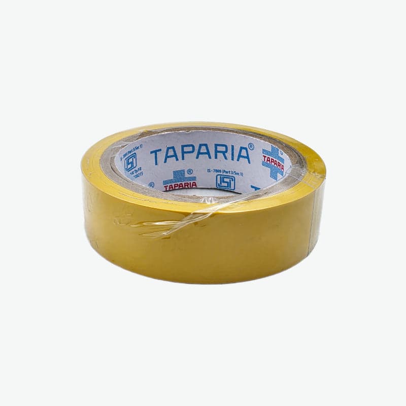 17mm Yellow PVC Insulation Tape - Taparia - View 1