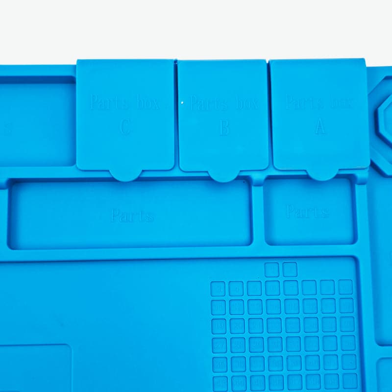 17.7 x 11.8 inch Heat Insulation Silicone Anti-Static, Magnetic Workbench Repair Mat - View 2