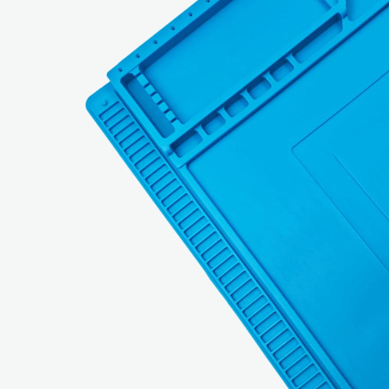17.7 x 11.8 inch Heat Insulation Silicone Anti-Static, Magnetic Workbench Repair Mat - View 3