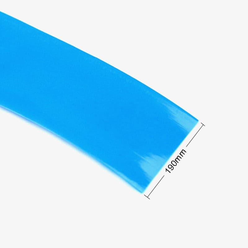 190mm PVC Heat Shrink Sleeve for Lithium Battery Pack - 1 Meter (Blue) - View 1