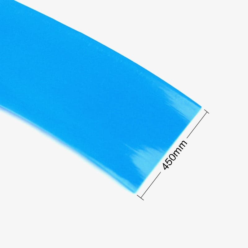 450mm PVC Heat Shrink Sleeve for Lithium Battery Pack - 1 Meter (Blue) - View 1