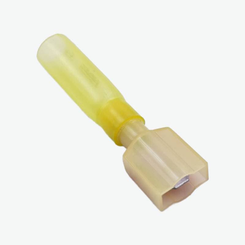 HMDFNY5.5-250 Brass Female Insulated Spade Joint Cable Wire Connector 4.0-6.0 sqmm (12-10 AWG) - Yellow - View 3