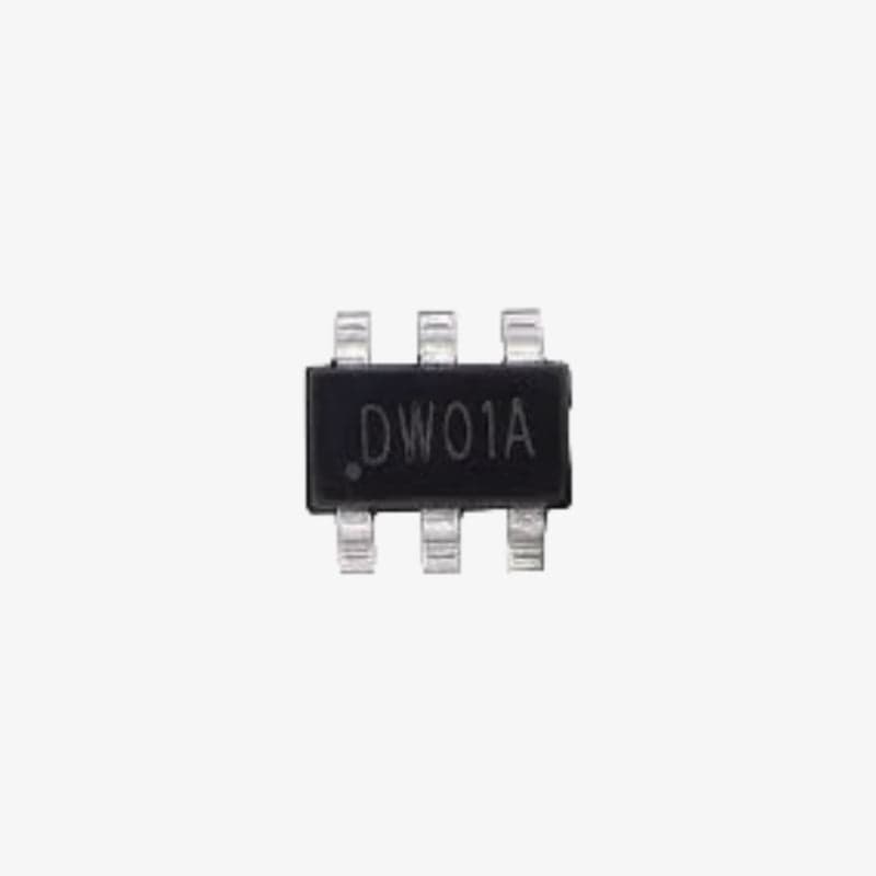 DW01A Lithium-Ion/Lithium-Polymer Battery Protection IC - SOT-23-6 SMD Package - View 2