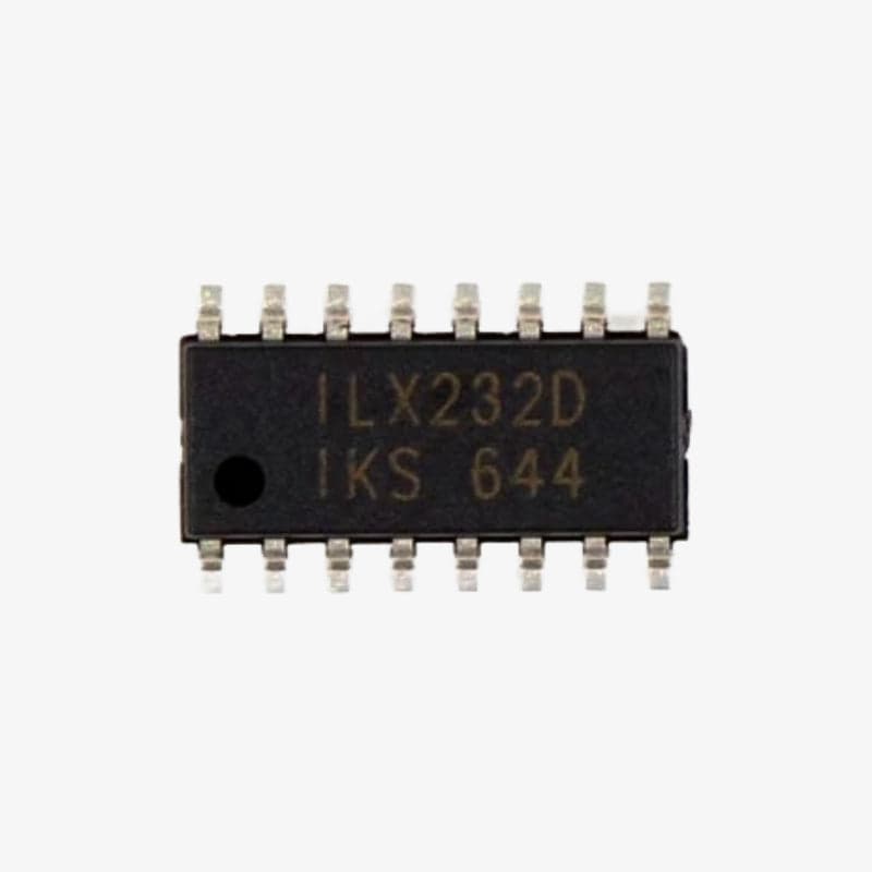 ILX232D RS-232 Transceiver IC (IKSEMICON) - SOIC-16 SMD Package - View 2