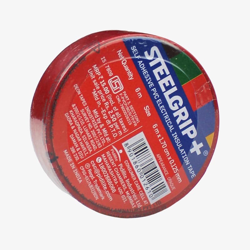 Steelgrip Insulation Electrical Tape - RED - View 2