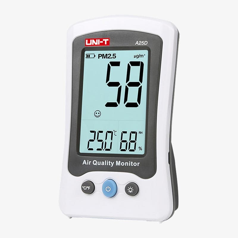UNI-T A25D PM2.5 Meter Air Quality Monitor Temperature and Humidity Detection - View 1