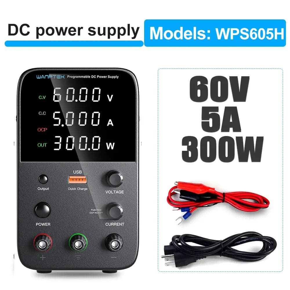 WANPTEK WPS605H DC Adjustable Power Supply - 60V/5A - View 2
