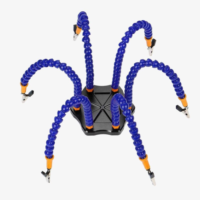 6 Flexible Arms Soldering Station With Swiveling Alligator Clips - View 2