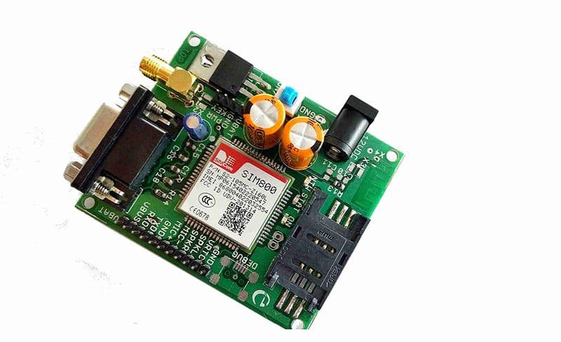 SIM800 GSM Modem module board with SMA Antenna - View 2