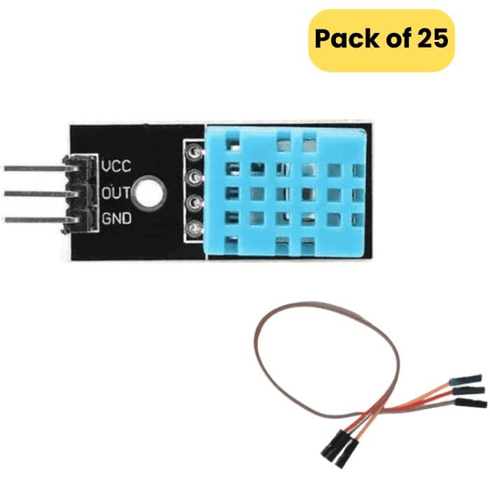 DHT11 Humidity and Temperature Sensor Module (Pack of 25) - View 1