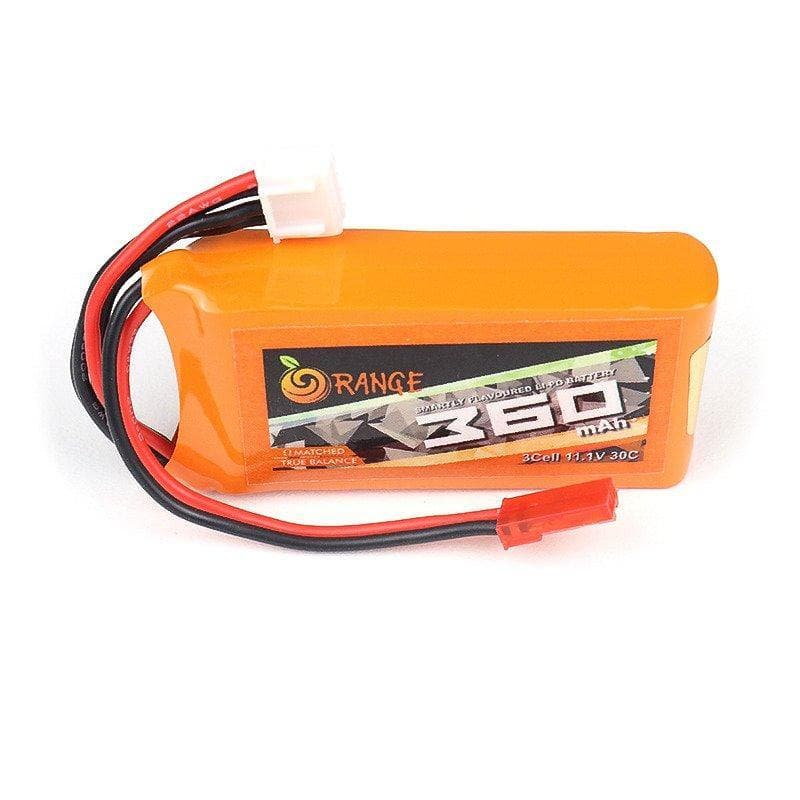 11.1 V 360mAh Orange Lithium Polymer Battery - View 1