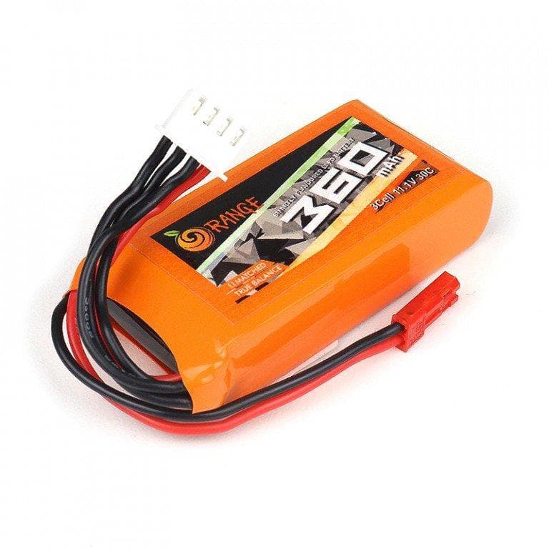 11.1 V 360mAh Orange Lithium Polymer Battery - View 2