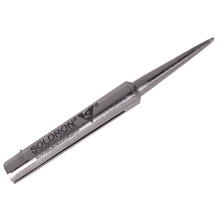 Soldron Pointed Bit Tip for 25 Watt Soldering Iron (Nickel Plated Needle Bit)- BN25N1 - View 1