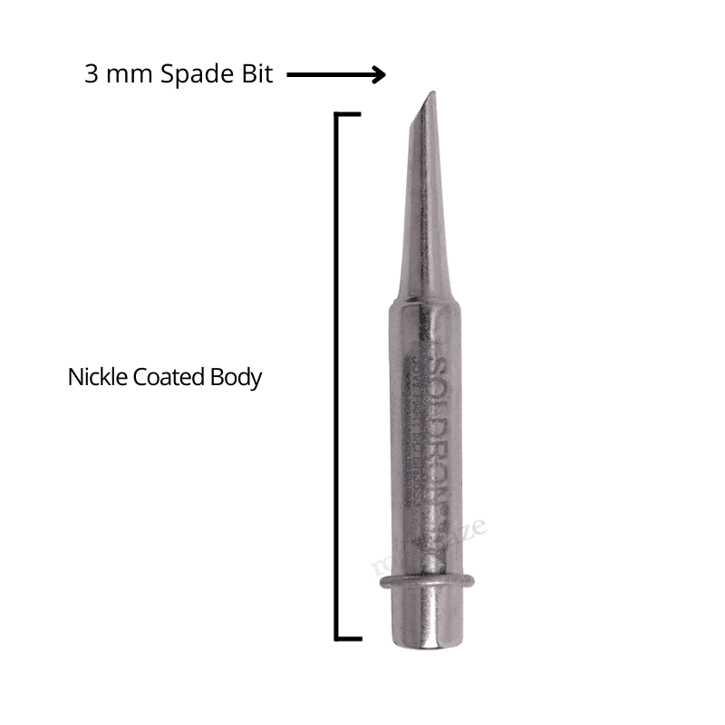 Soldron 35W Nickel Plated Spade 3mm Bit - BN35S3 - View 3
